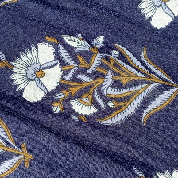 LOFT cotton rayon sheer oversized top Sm - Picture 5 of 11